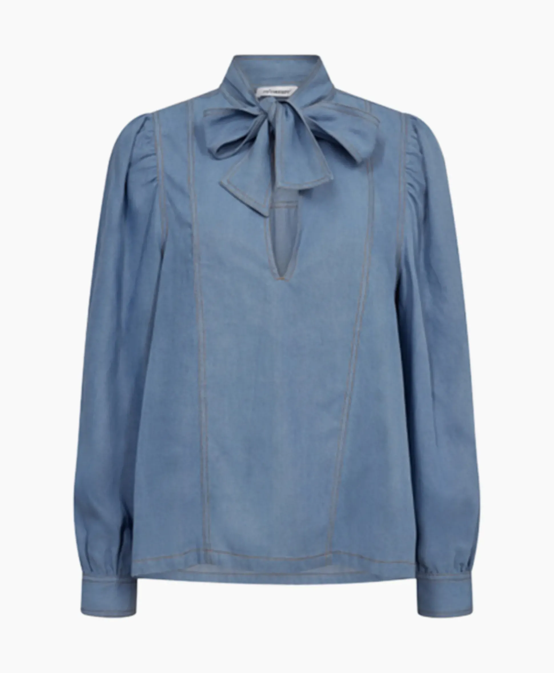 Co'Couture Blouse Titus Denim Blow Blauw