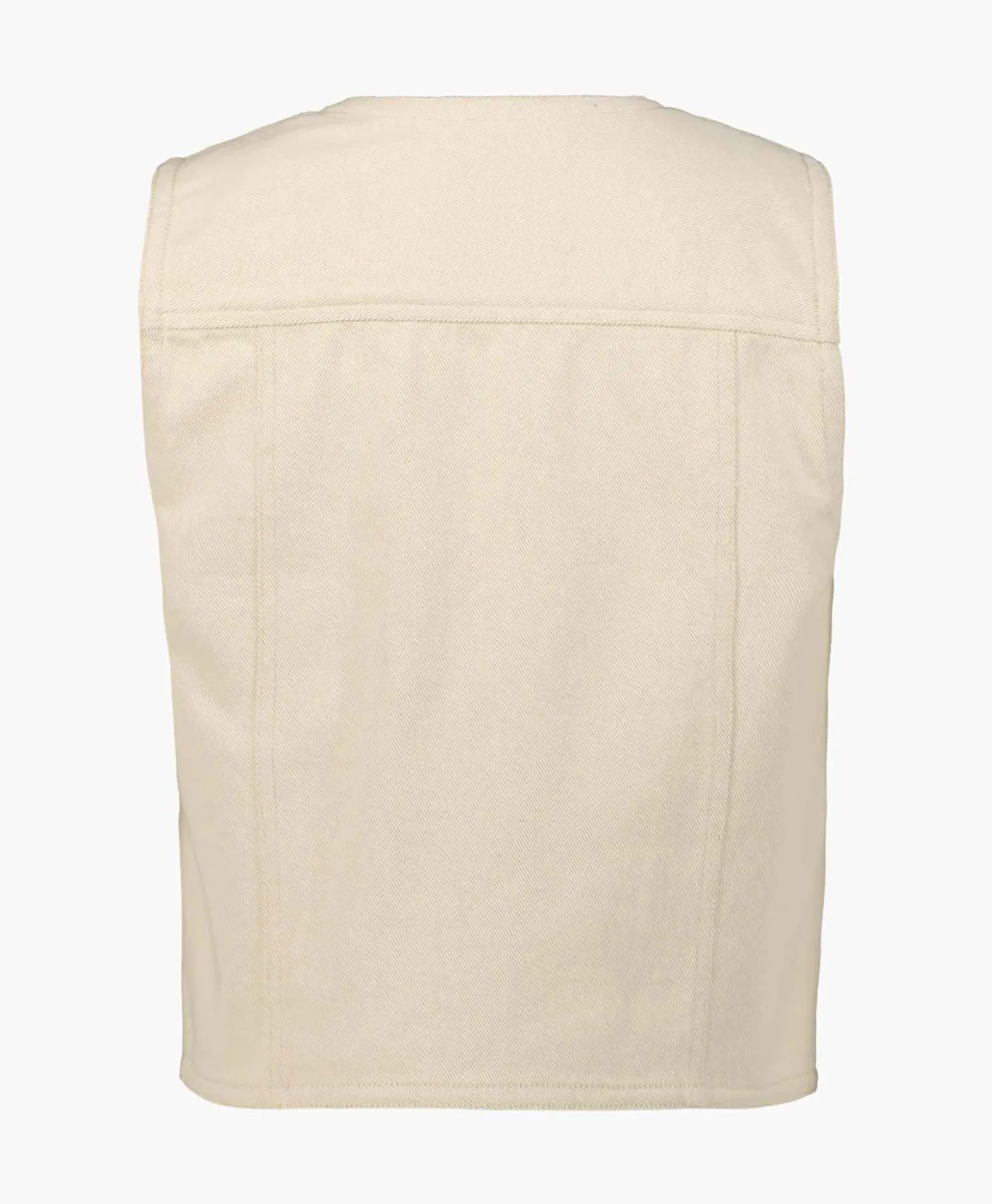 Co'Couture Gilet Aries Denim Vest Off White