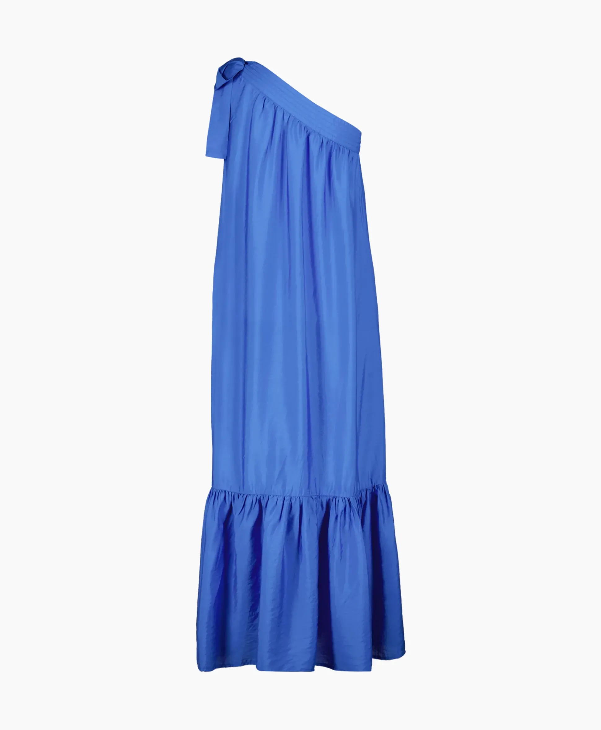 Co'Couture Maxi Jurk Callum Assymetrisch Blauw
