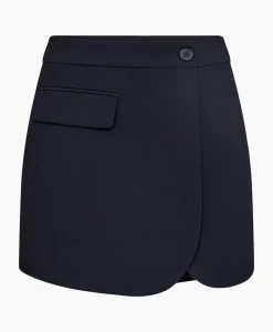 Co'Couture Minirok Vola Wrap Skort Donker Blauw