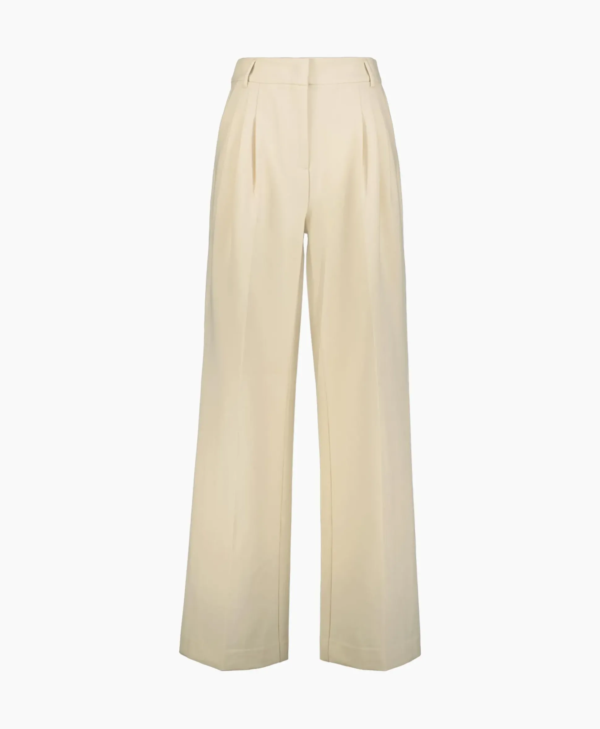 Co'Couture Pantalon Vola Long Pleat Beige