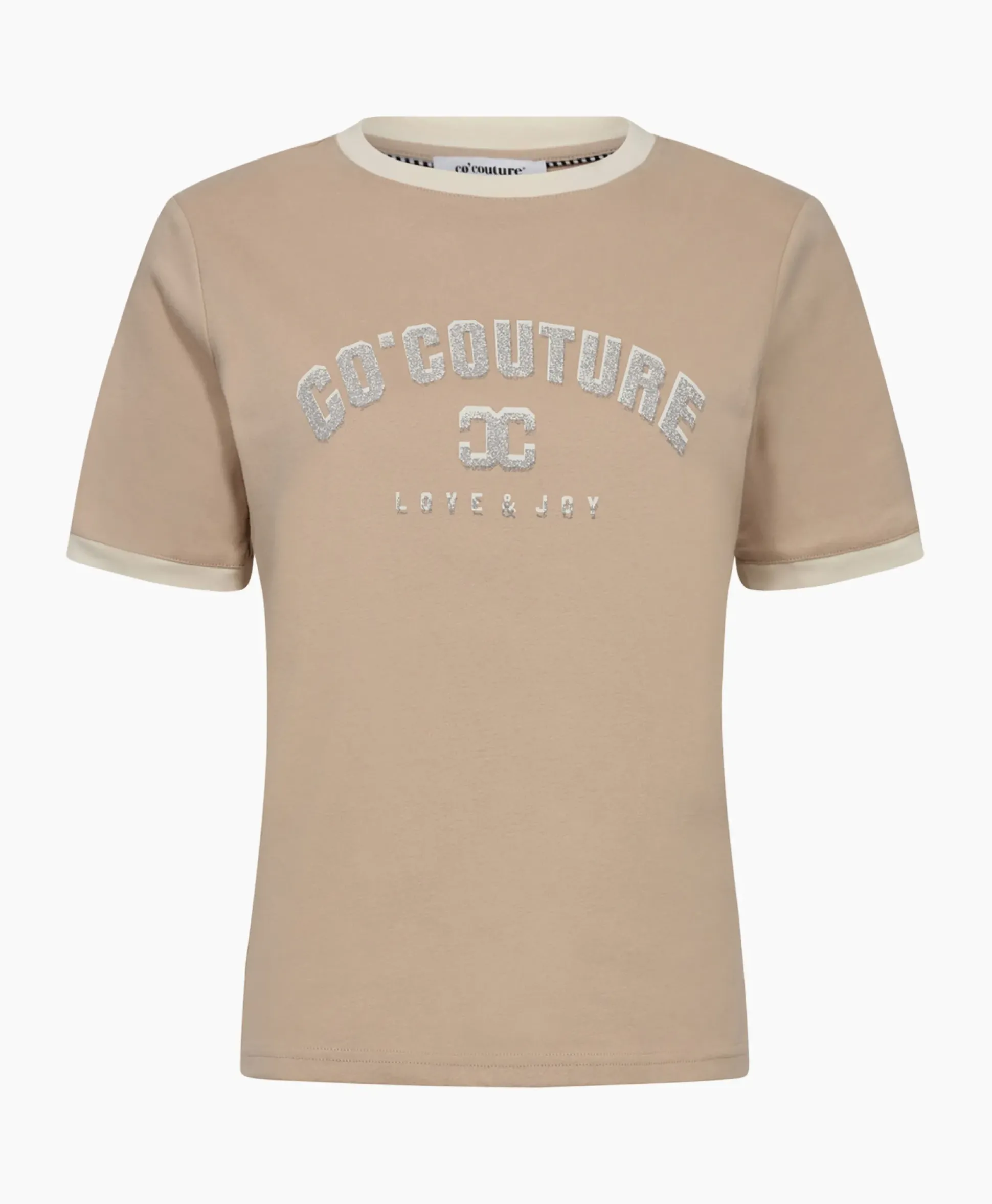 Co'Couture T-Shirt Korte Mouw Edge Ecru