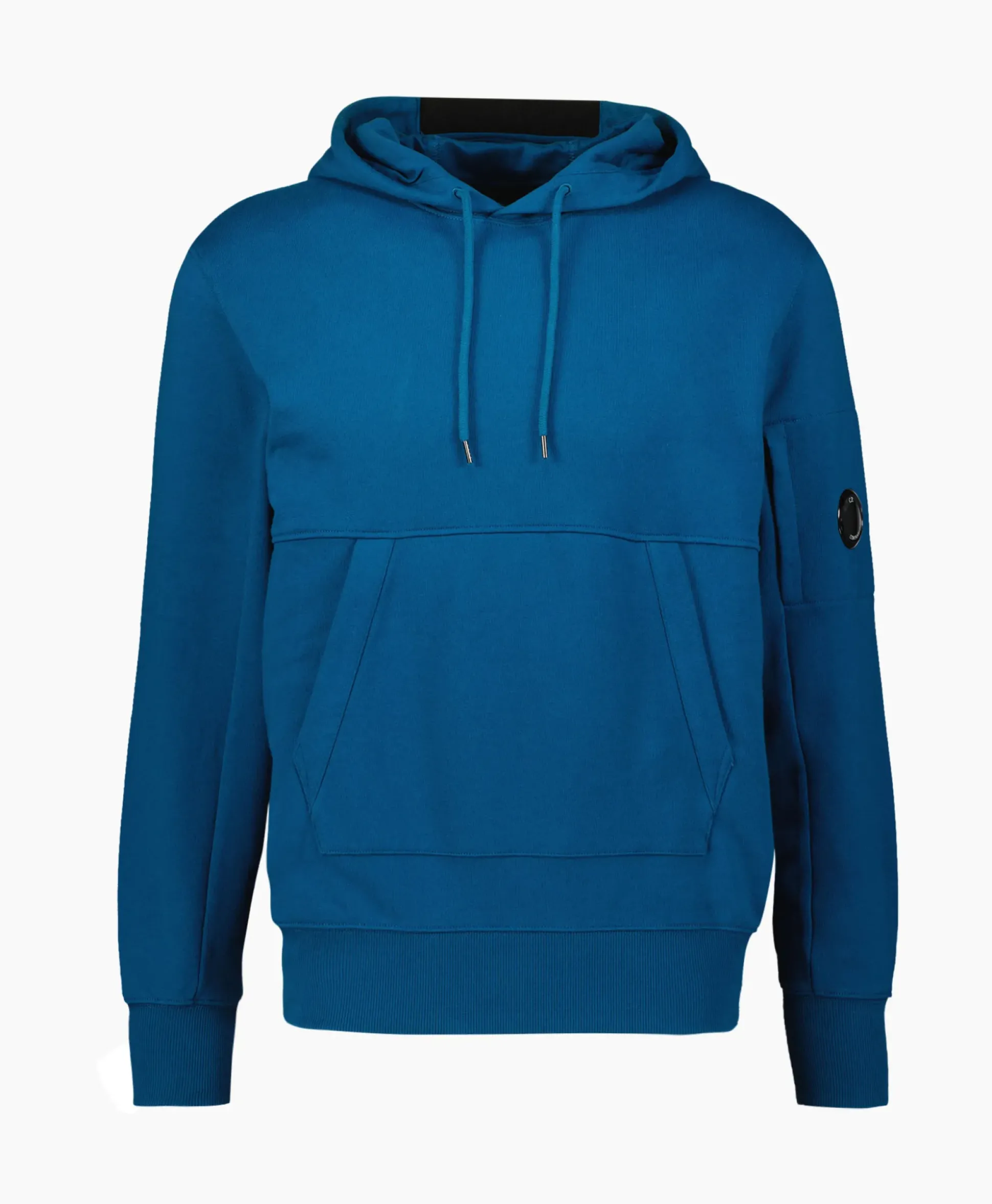 Cp Company Hoodie Diagonal Raised Fleece Blauw
