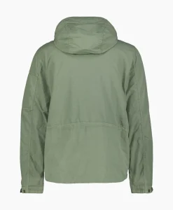 Cp Company Jack Flatt Nylon Reversible Hooded Groen
