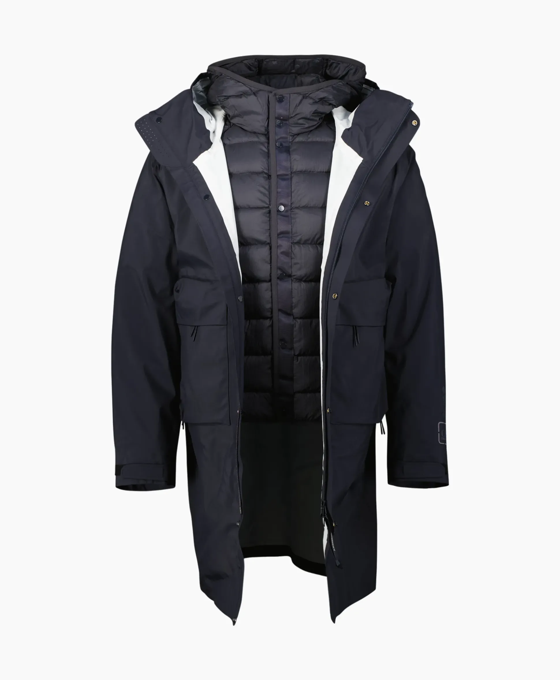 Cp Company Jack Outerwear - Long Jacket Blauw