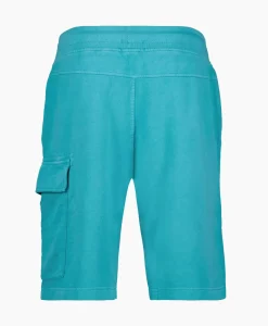 Cp Company Korte Broek Short Fleece Cargo Blauw