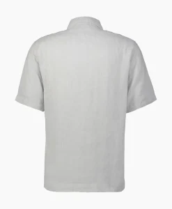 Cp Company Overhemd Linen Grijs