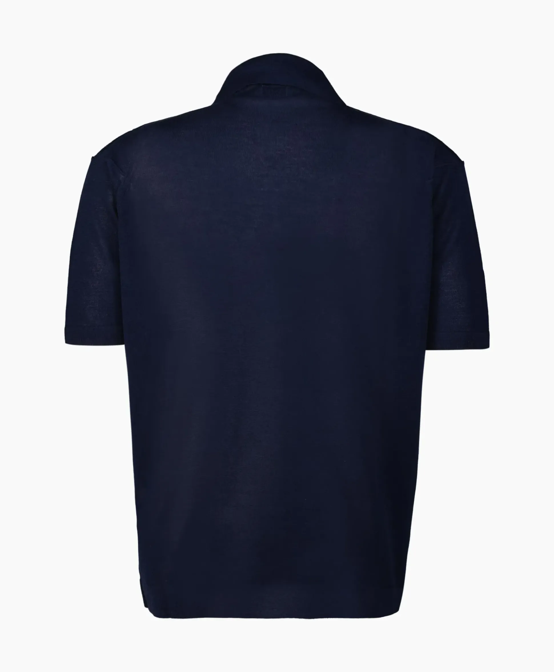 Cp Company Polo Filo Di Scozia Knitted Donker Blauw