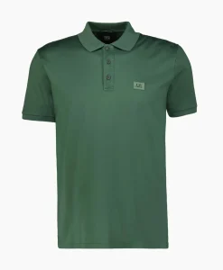 Cp Company Polo Mercerized Jersey Groen