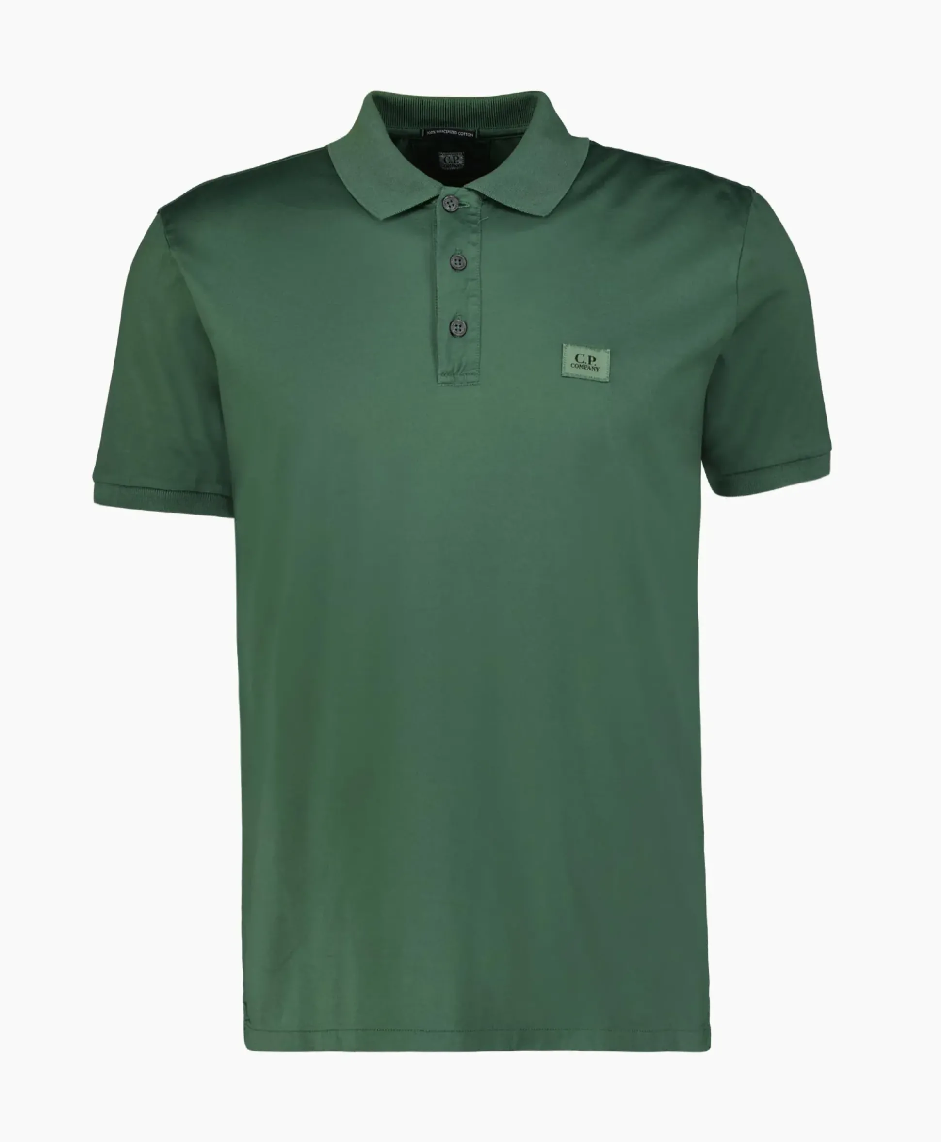 Cp Company Polo Mercerized Jersey Groen