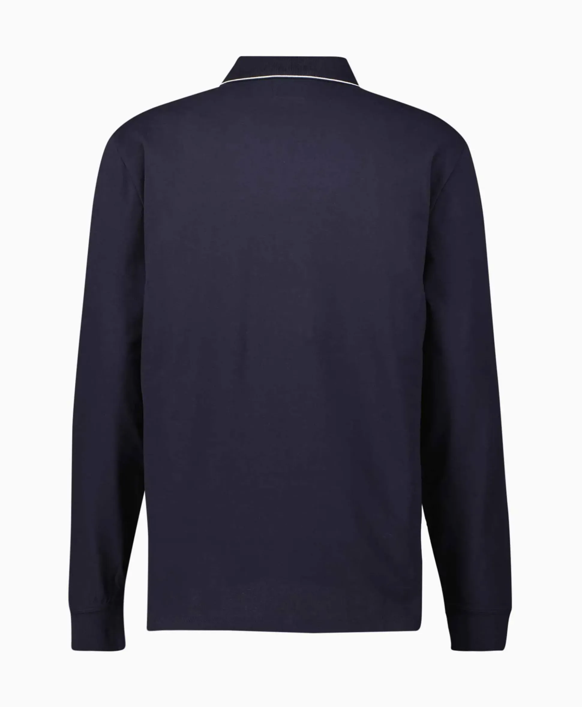 Cp Company Polo Stretch Piquet Regular Long Sleeve Donker Blauw