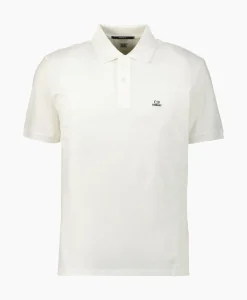 Cp Company Polo Stretch Piquet Regular Wit