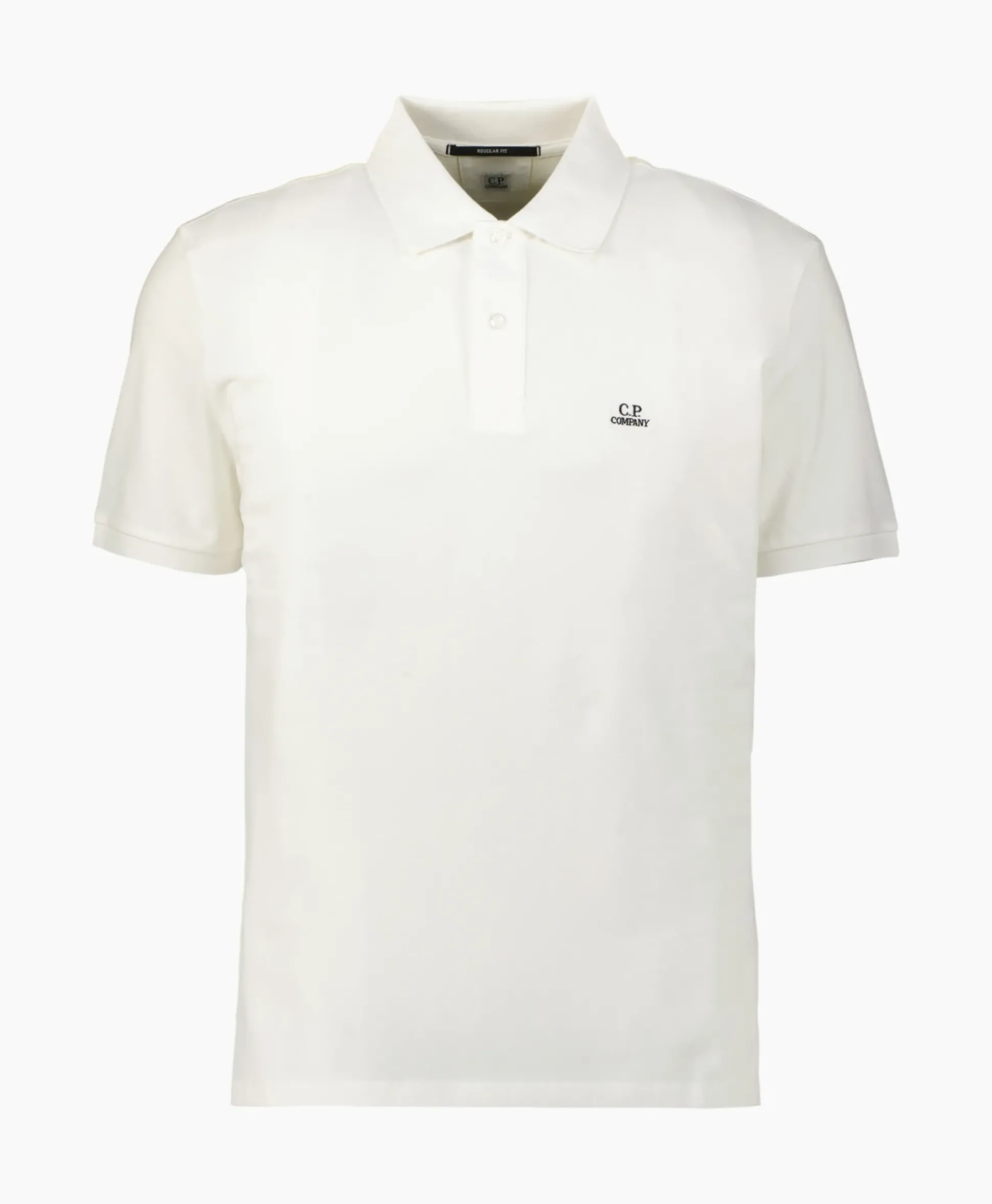 Cp Company Polo Stretch Piquet Regular Wit