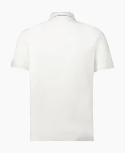 Cp Company Polo Stretch Piquet Striped Collar Wit