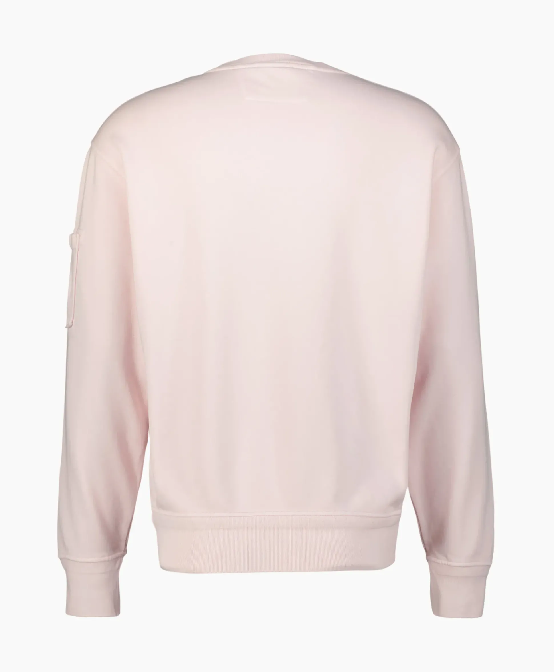 Cp Company Sweater Cotton Diagonal Fleece Lens Rose