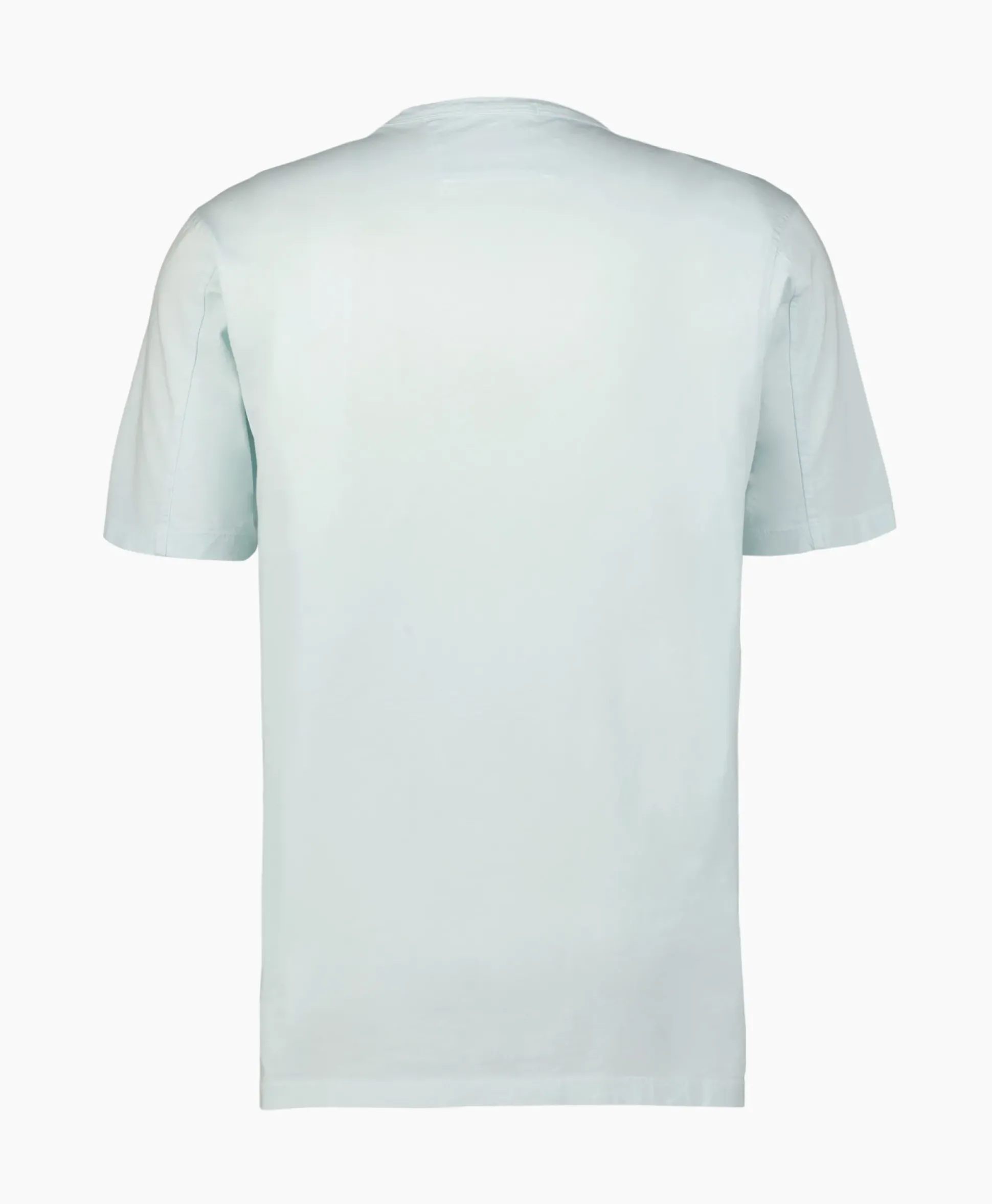 Cp Company T-Shirt Jersey Resist Dyed Logo Licht Blauw