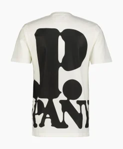 Cp Company T-Shirt Korte Mouw Jersey Relaxed Logo Wit
