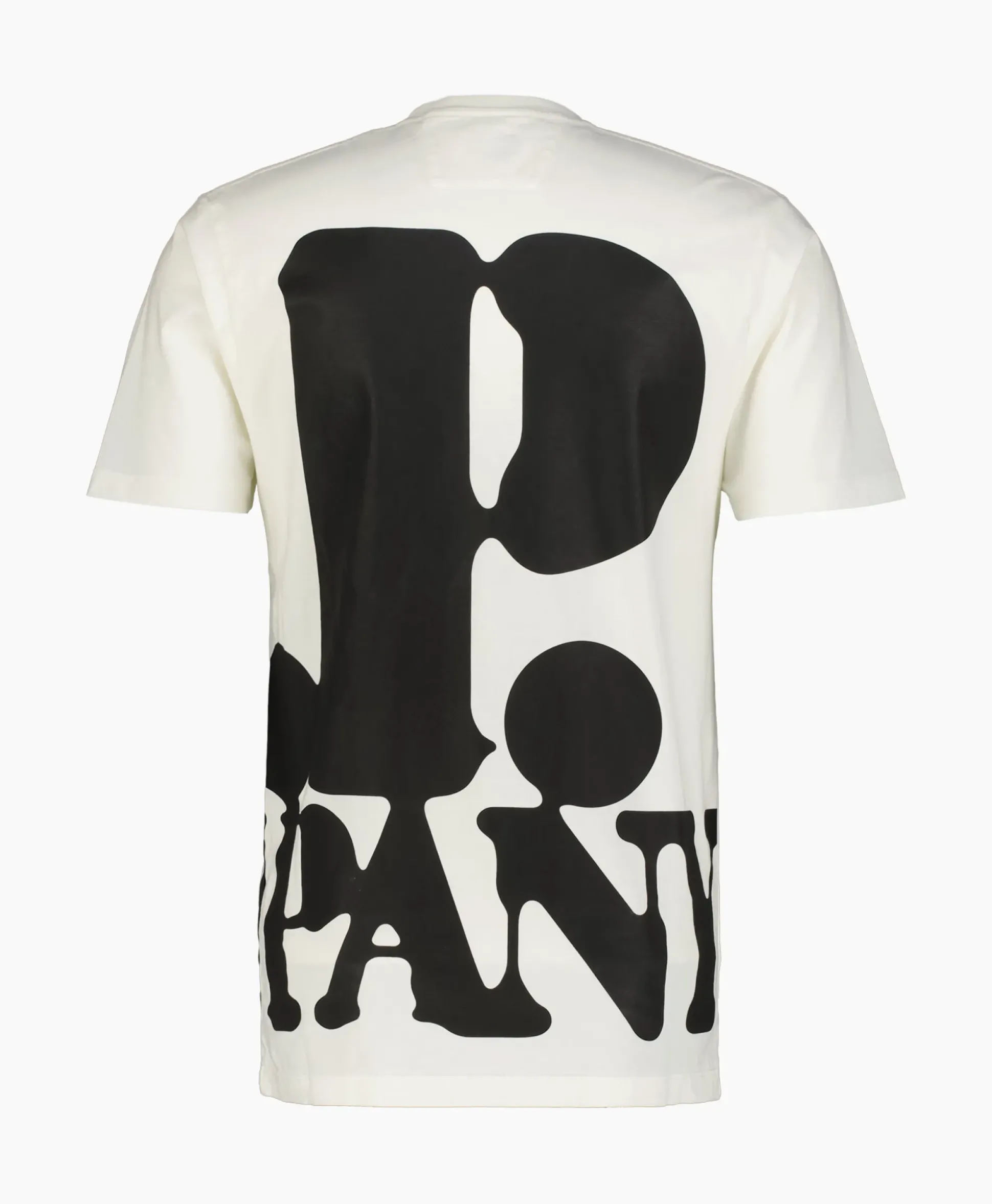 Cp Company T-Shirt Korte Mouw Jersey Relaxed Logo Wit
