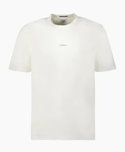 Cp Company T-Shirt Metrolopolis Mercerized Jersey Logo Wit