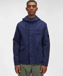 Cp Company Vest B Hooded Jacket Donker Blauw