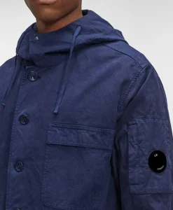 Cp Company Vest B Hooded Jacket Donker Blauw
