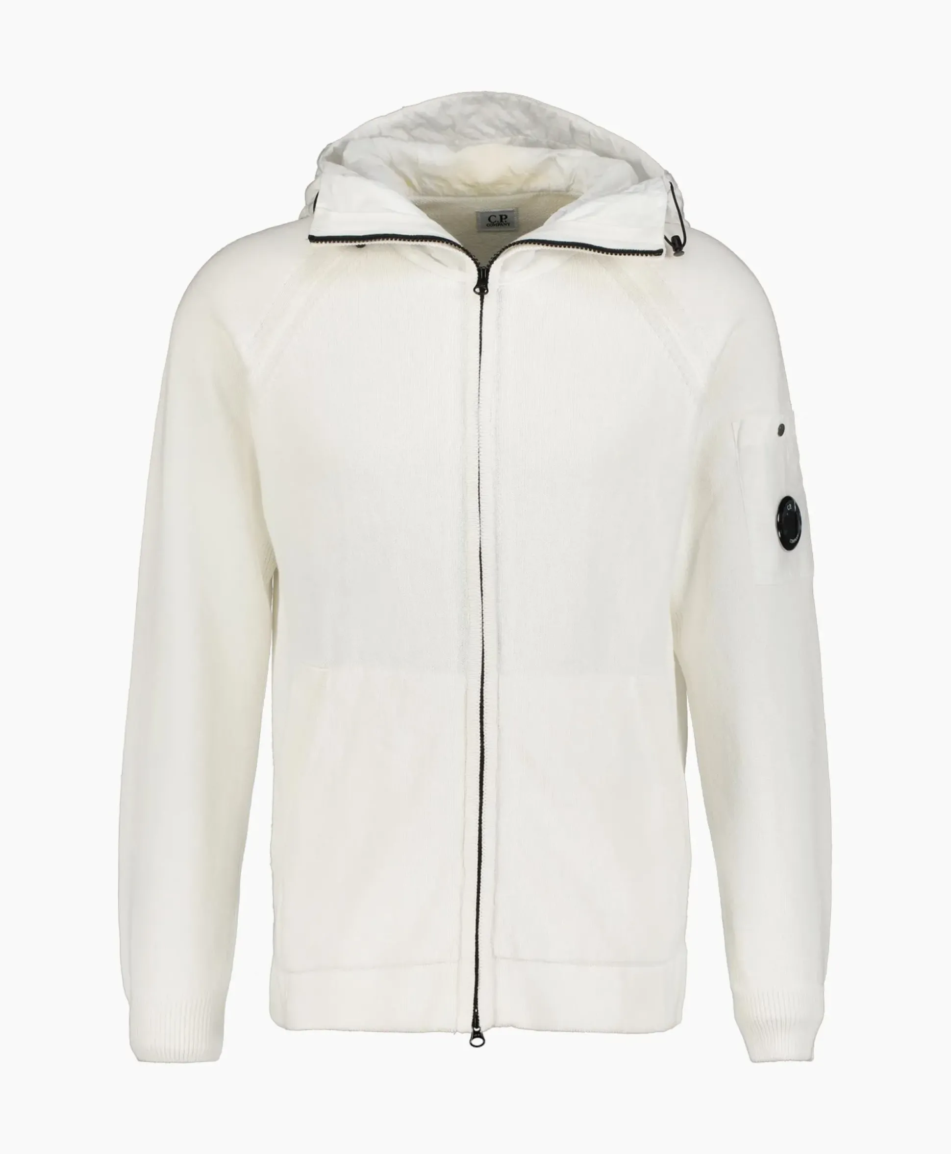 Cp Company Vest Cotton Mixed Hooded Knit Wit