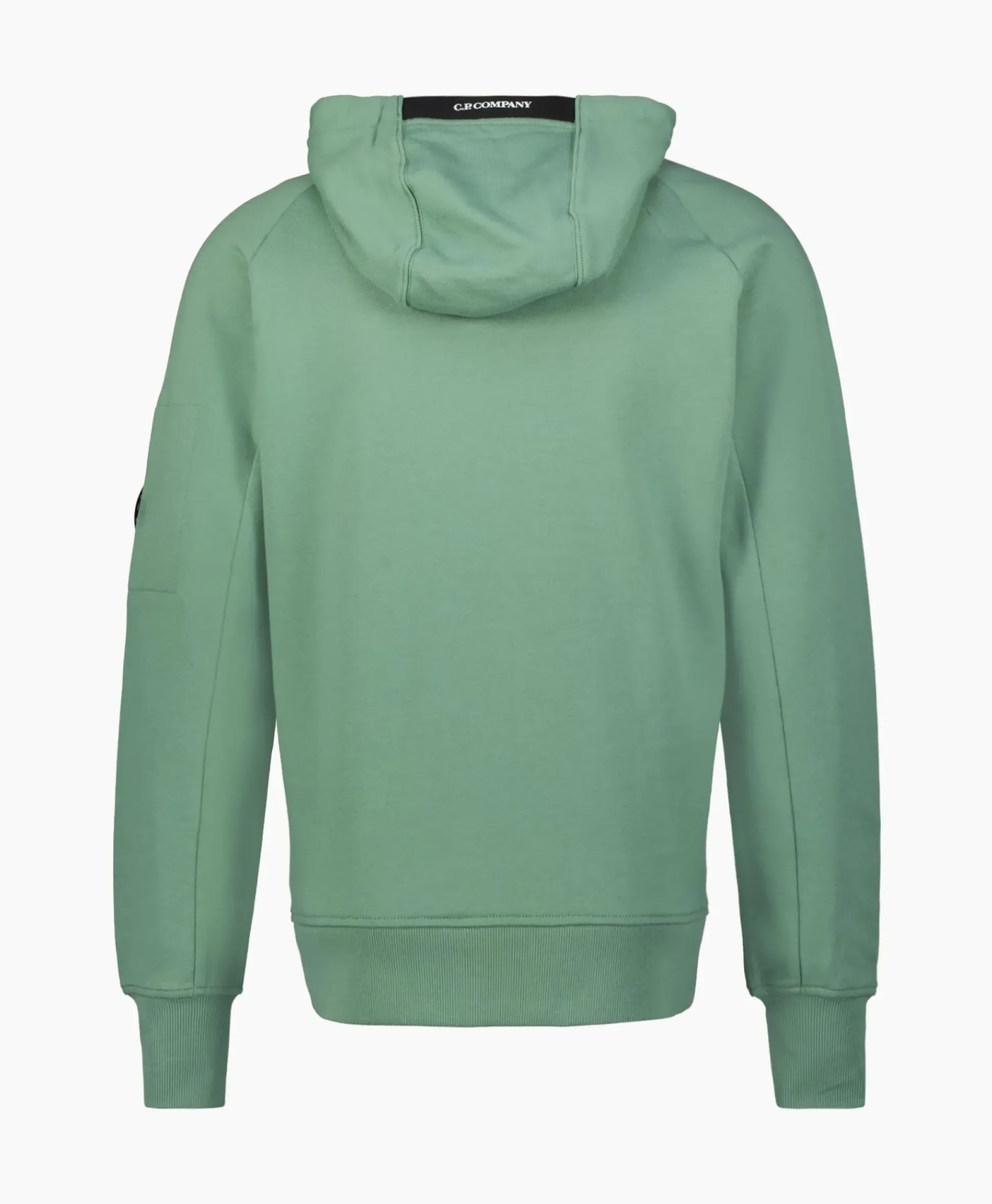 Cp Company Vest Diagonal Raised Fleece Zipped Groen