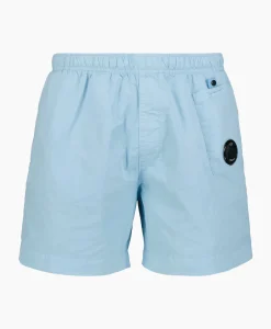 Cp Company Zwembroek Flatt Nylon Utility Licht Blauw