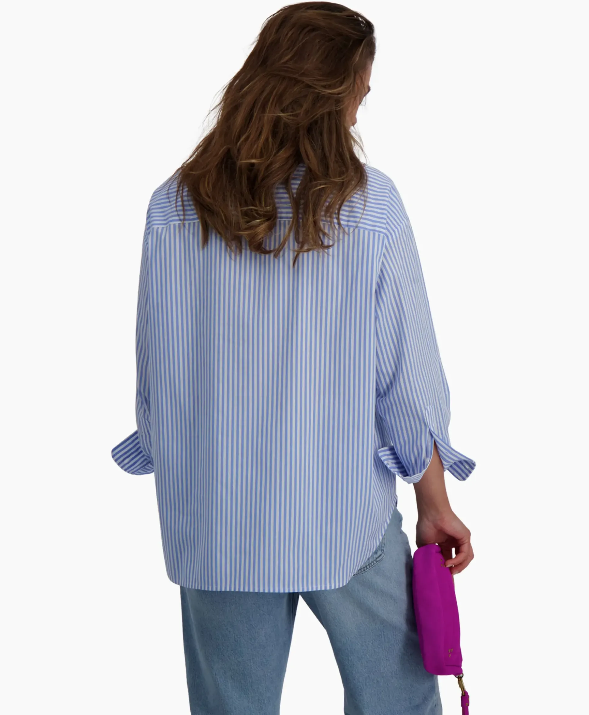 D'Arc Blouse Borgomanero Donker Blauw