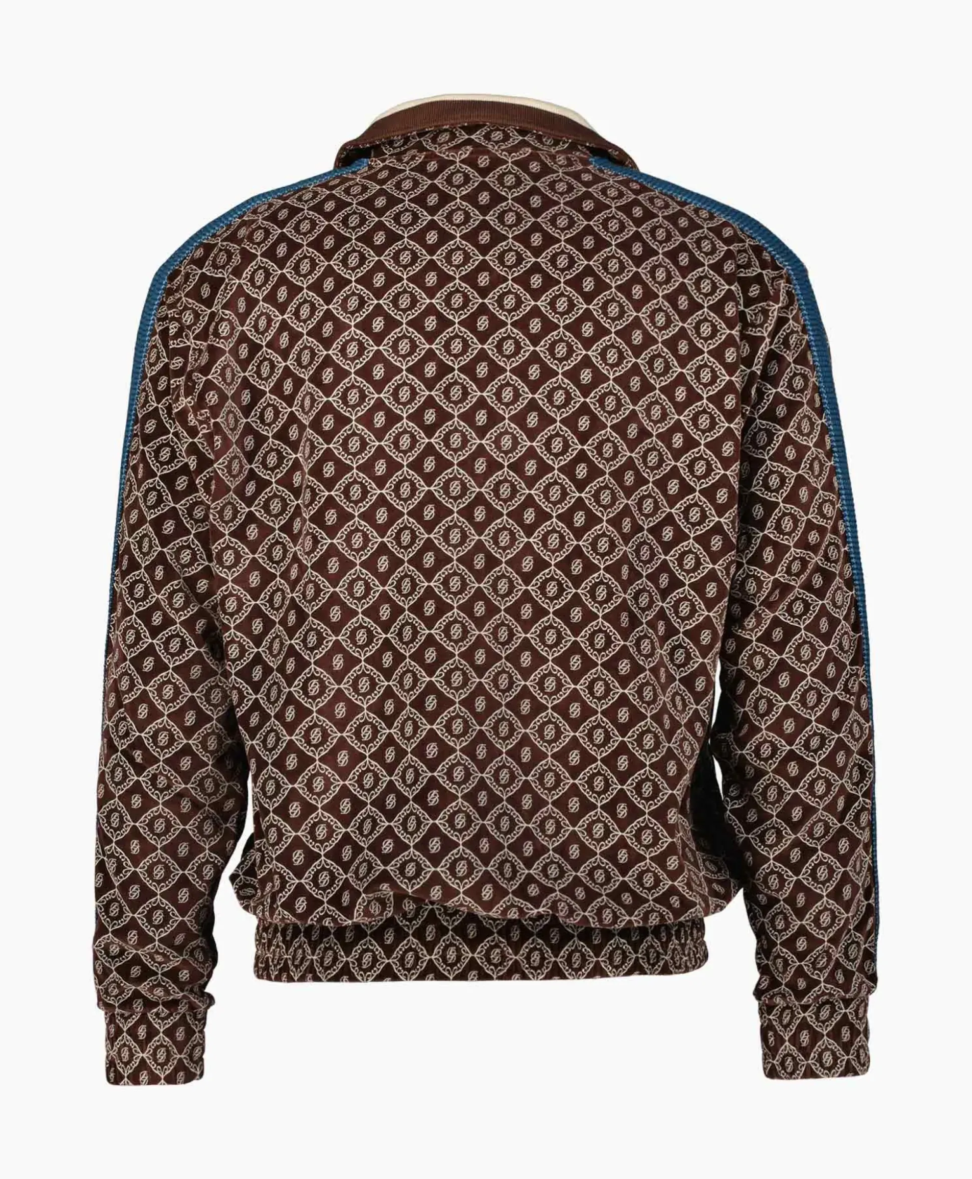 Drole De Monsieur Jack La Veste Survet' Velours Monogramme Bruin