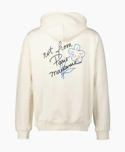 Drole De Monsieur Le Hoodie Slogan Esquisse Ecru