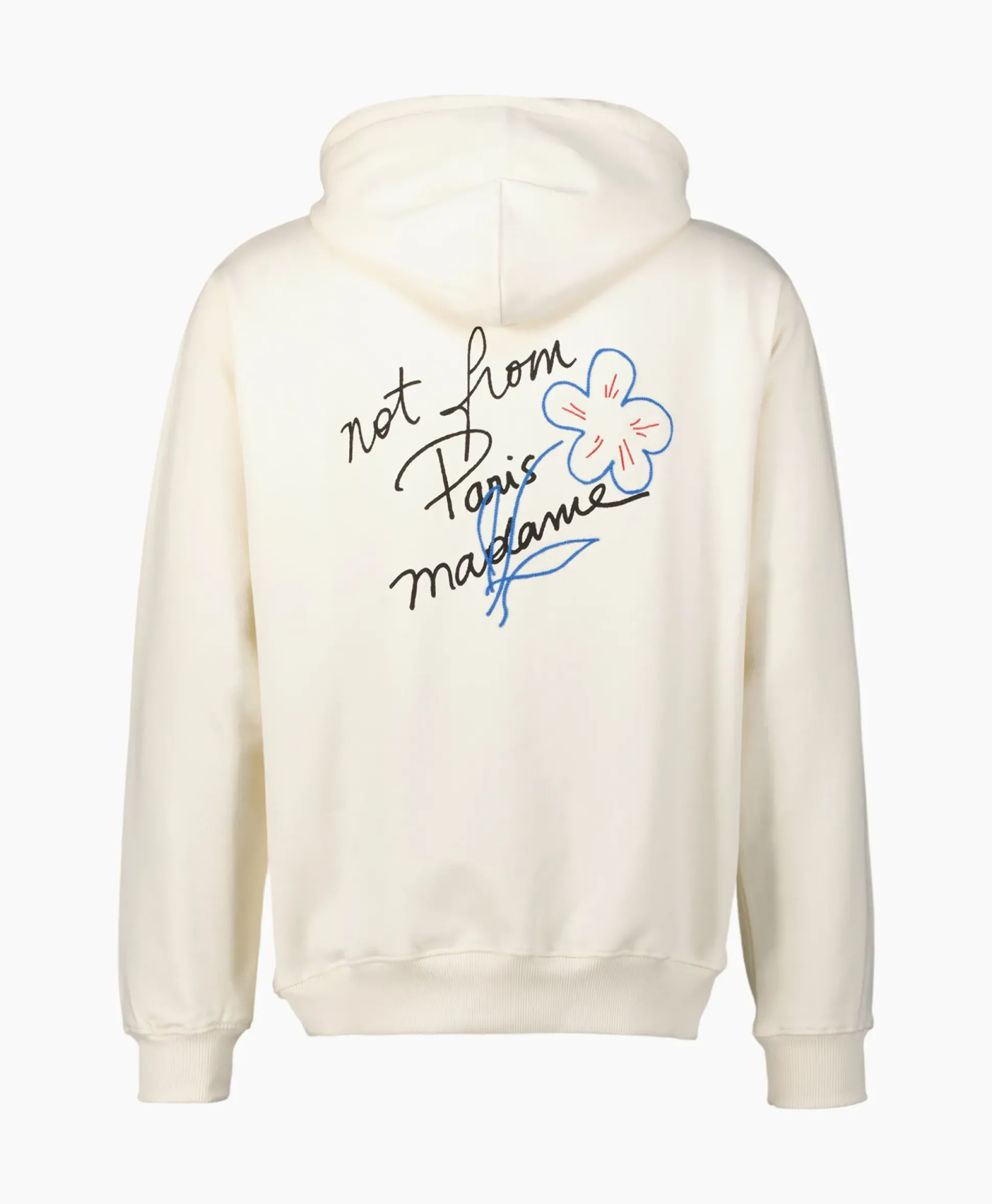 Drole De Monsieur Le Hoodie Slogan Esquisse Ecru