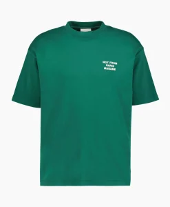 Drole De Monsieur Le T-Shirt Slogan Donker Groen