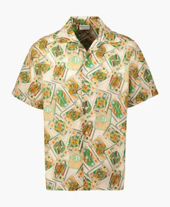 Drole De Monsieur Overhemd La Chemise Jeu De Cartes Peach
