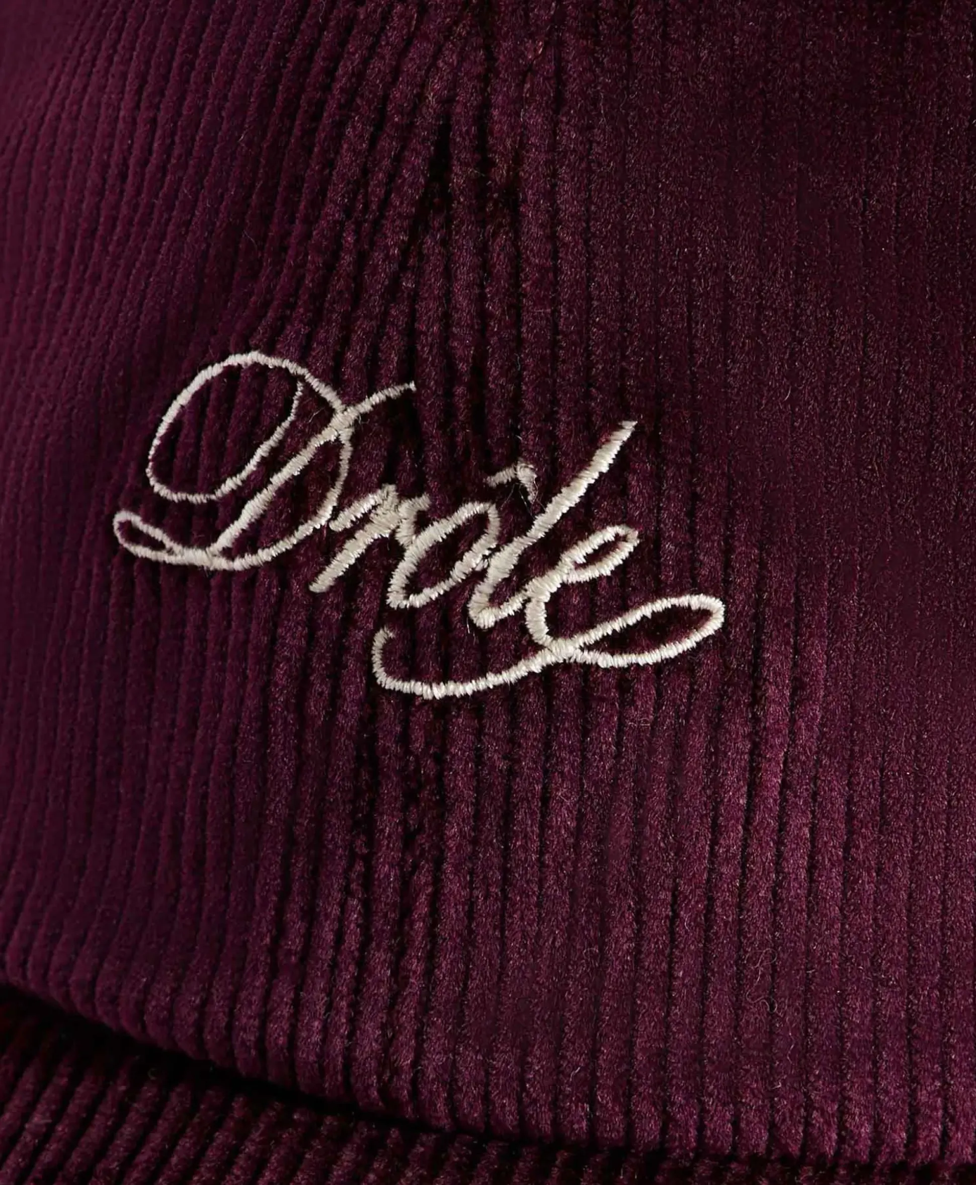 Drole De Monsieur Pet La Casquette Corduroy Donker Rood