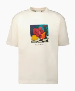 Drole De Monsieur T-Shirt Korte Mouw Nature Morte Off White
