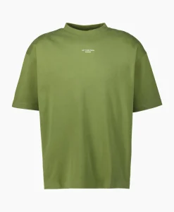 Drole De Monsieur T-Shirt Korte Mouw Slogan Khaki