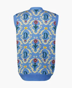 Drole De Monsieur Vest La Sans Manches Ornements Blauw