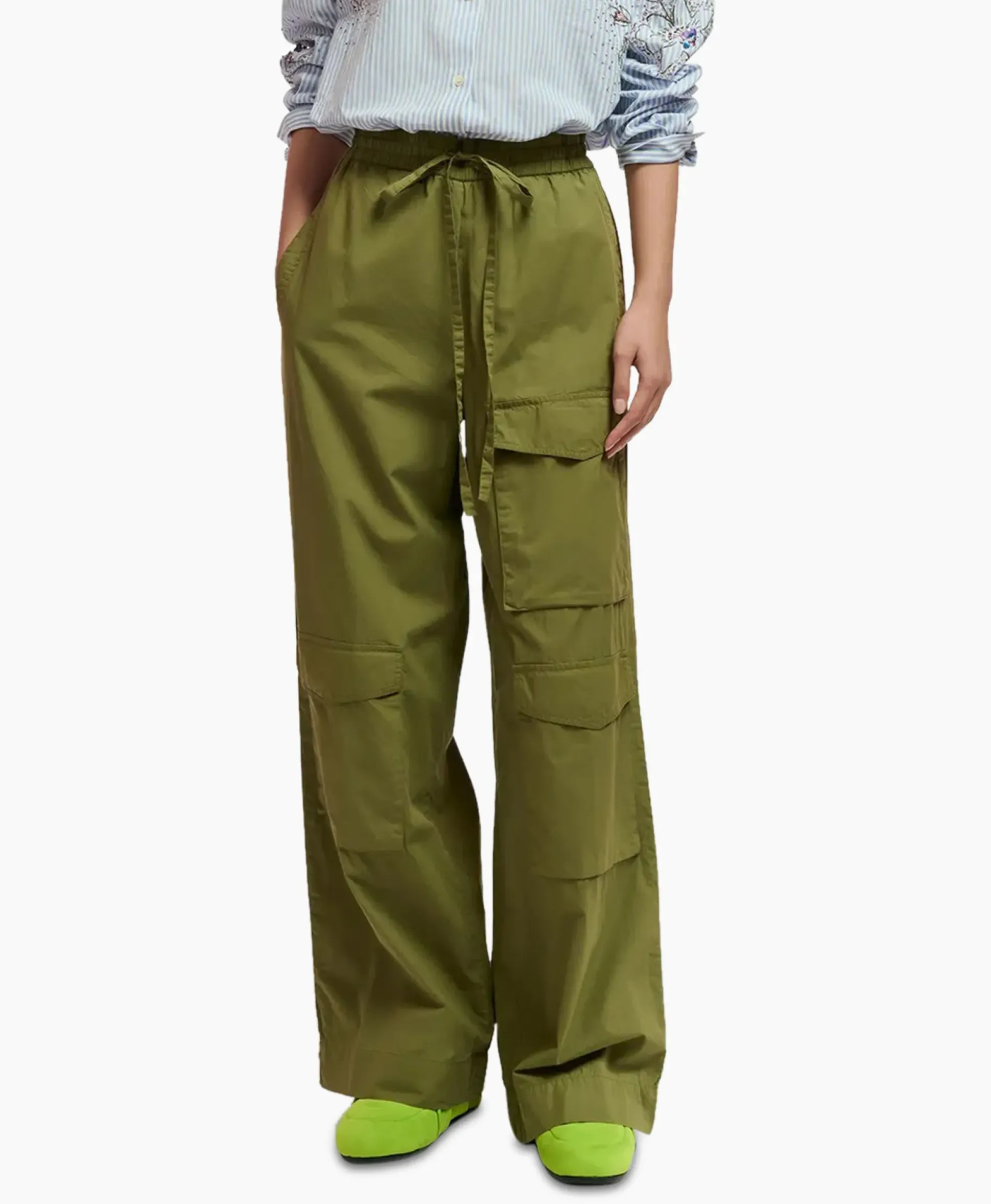 Essentiel Antwerp Broek Fopy Olijf
