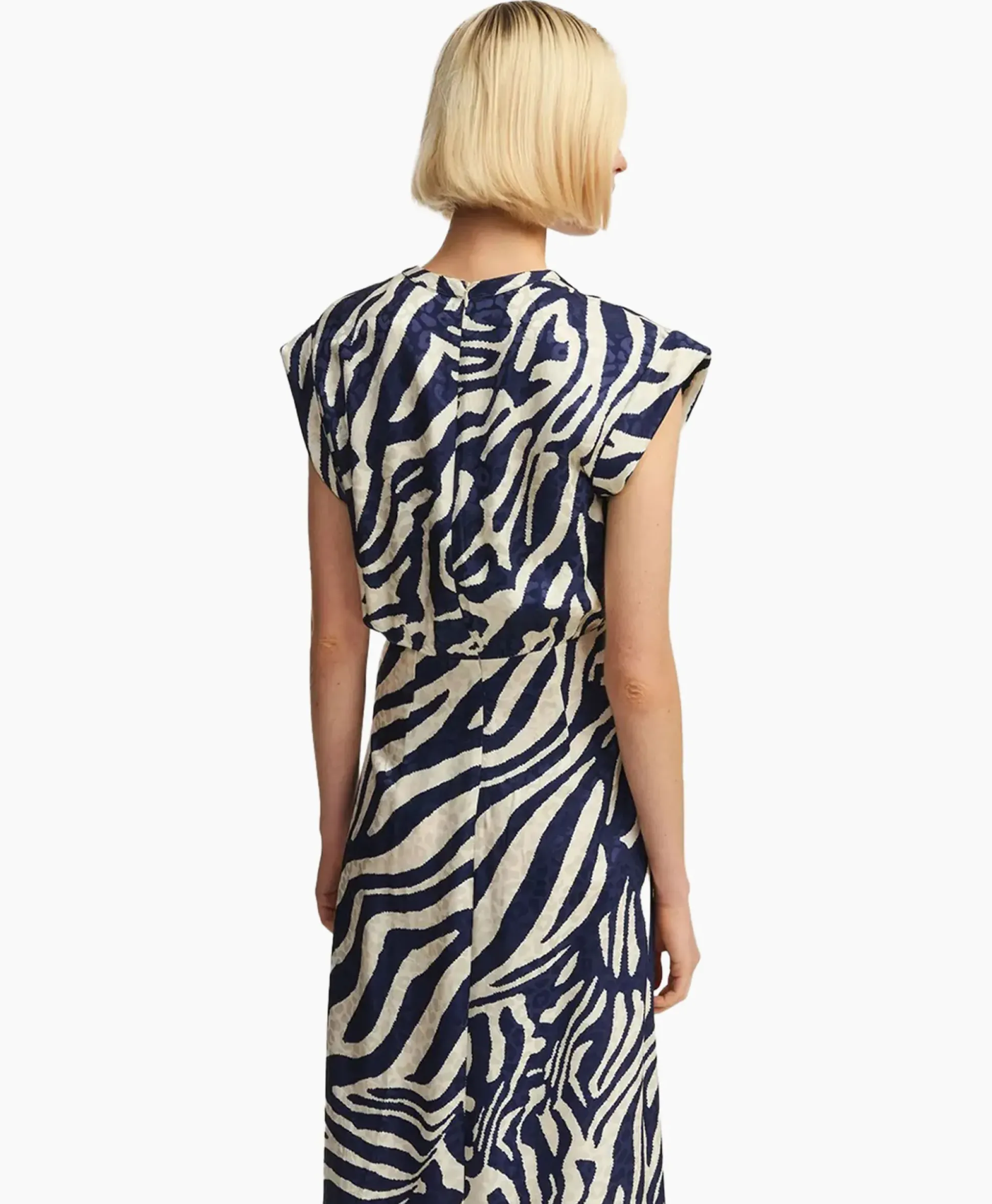 Essentiel Antwerp Midi Jurk Fayola Blauw