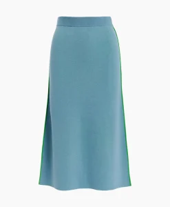 Essentiel Antwerp Midi Rok Folder Blauw
