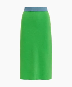 Essentiel Antwerp Midi Rok Folder Blauw