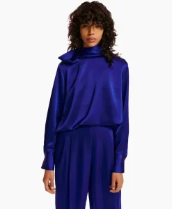 Essentiel Antwerp Top Esatin Blauw