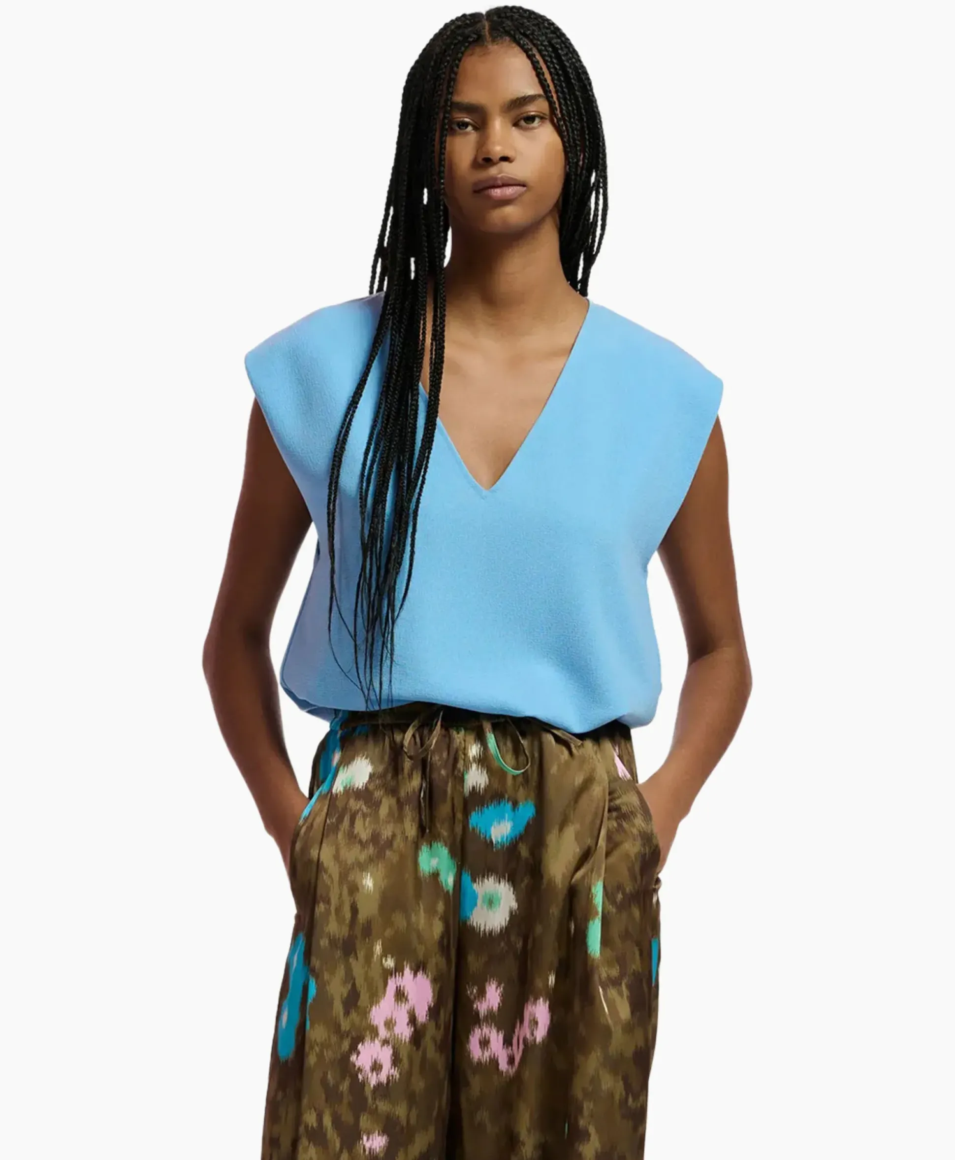 Essentiel Antwerp Top Falling Blauw