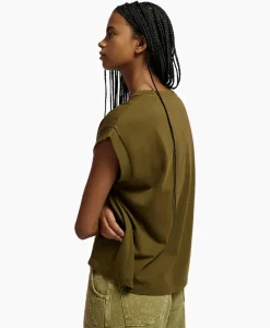 Essentiel Antwerp T-Shirt Korte Mouw Faustina Groen