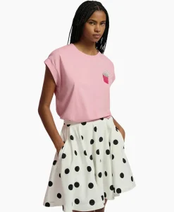 Essentiel Antwerp T-Shirt Korte Mouw Faustina Rood