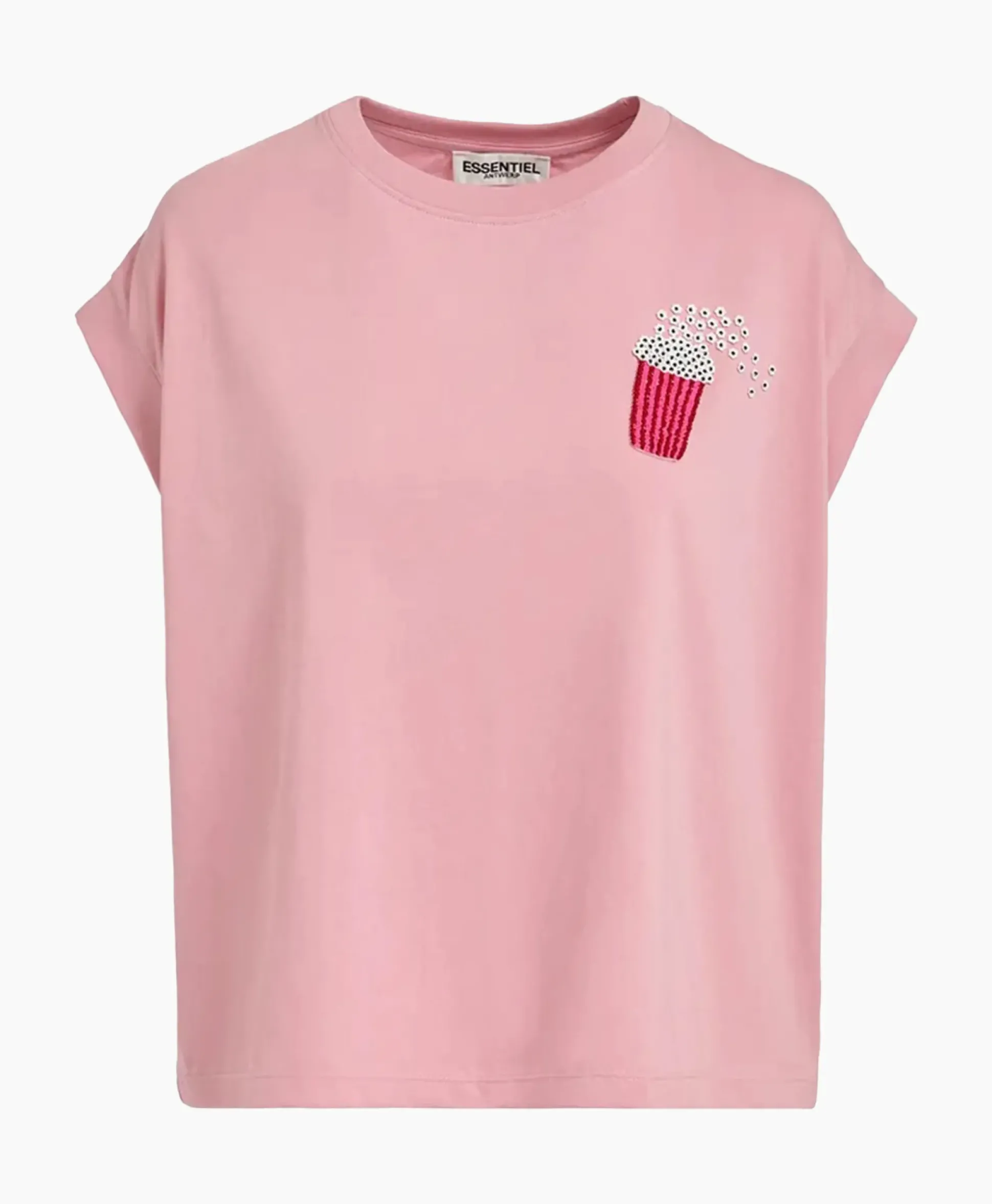 Essentiel Antwerp T-Shirt Korte Mouw Faustina Rood