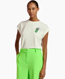 Essentiel Antwerp T-Shirt Korte Mouw Faustina Off White