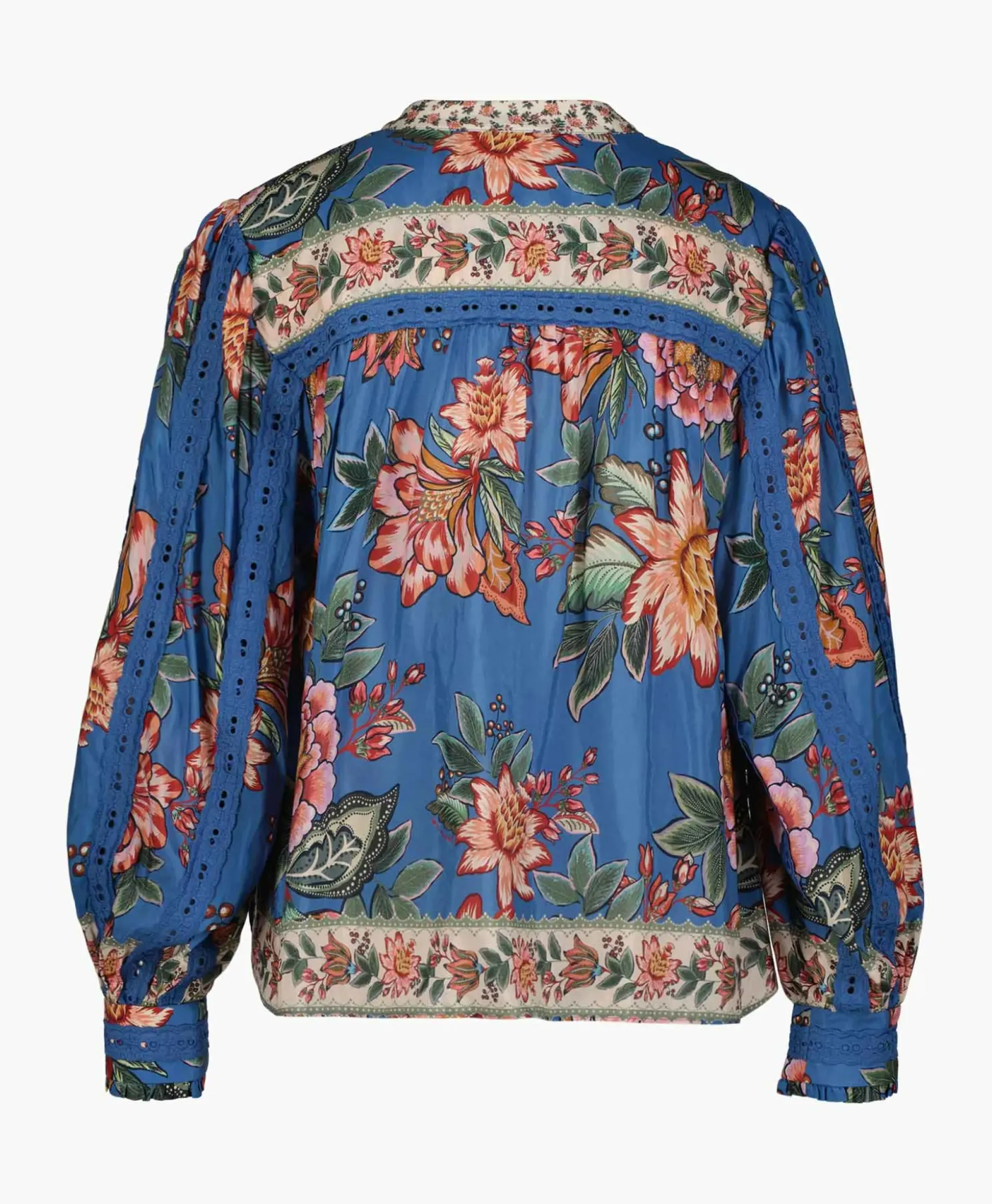 Farm Rio Blouse Wonderful Bouquet Blue Blauw