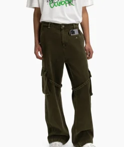 Flaneur Cargobroek Phone Pocket Groen